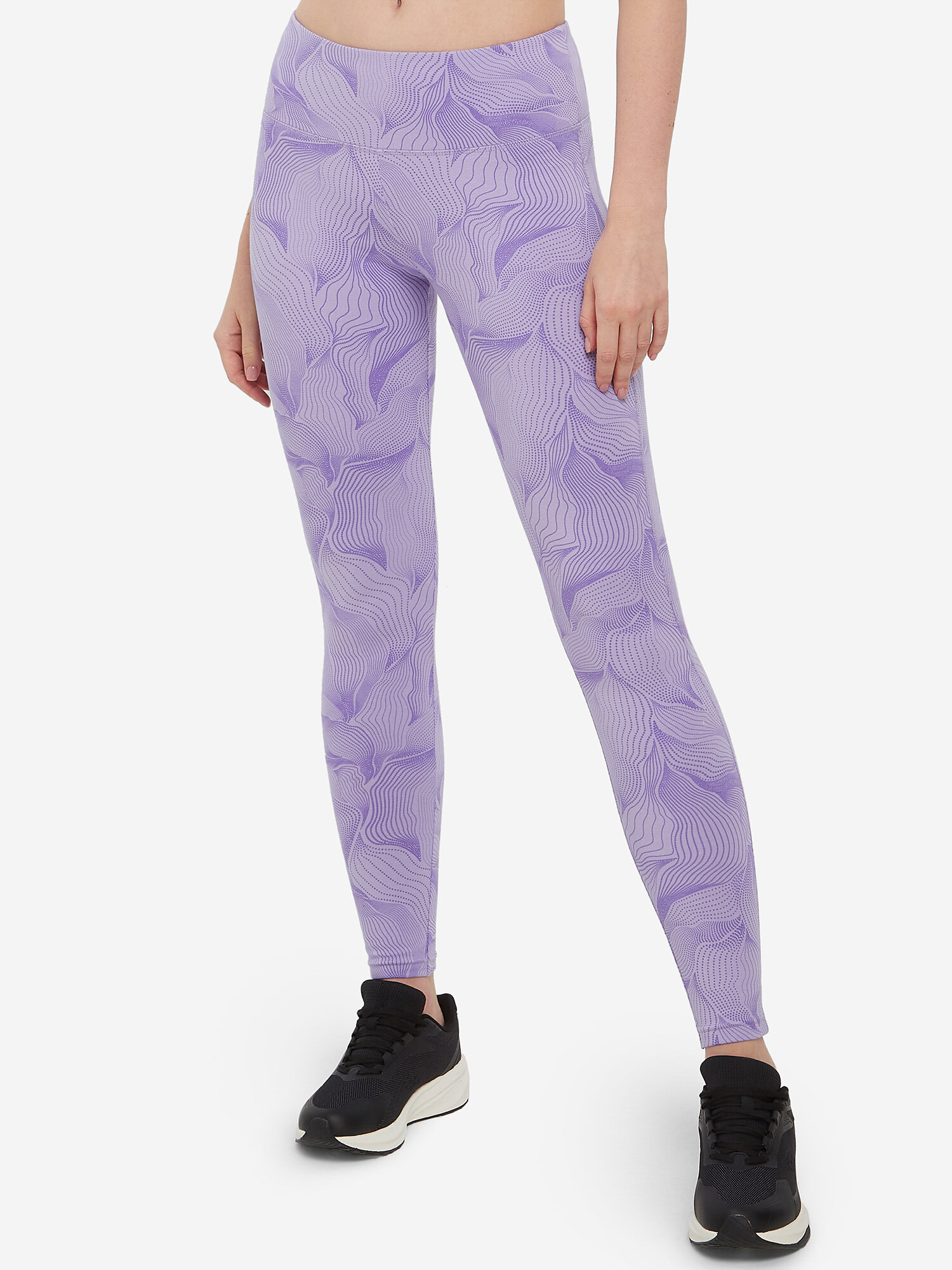 Легинсы GSD W GSD Full Length AOP Leggings, размер 48, фиолетовый