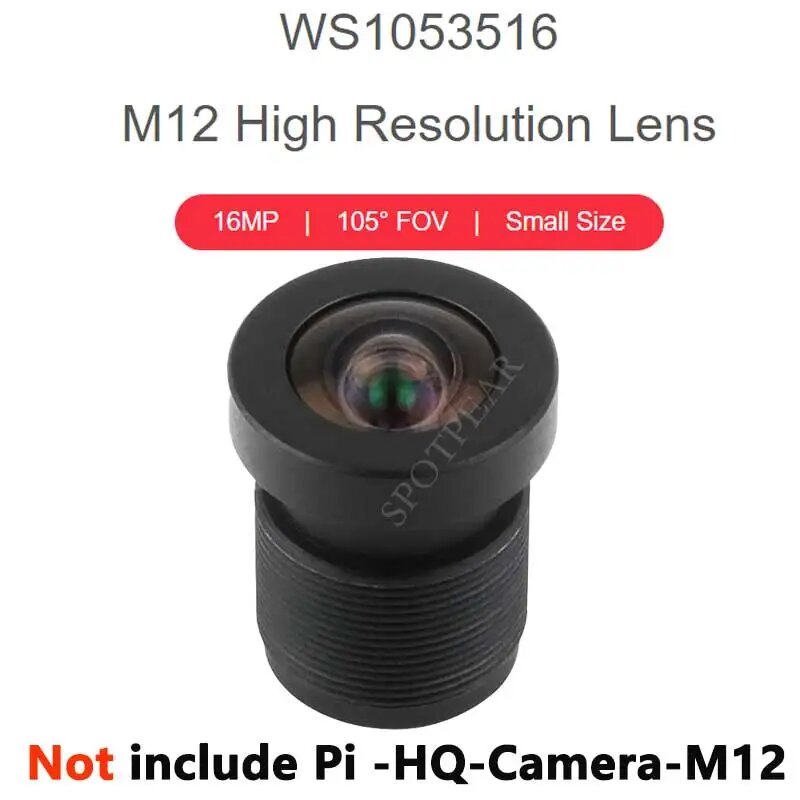 Raspberry Pi камера высокого качества HQ M12 для объектива 12MP 8mm/3,2mm/113 2,7mm/14MP 2,72mm/5MP 25mm/16MP 105 3,56mm Камера, WS1053516