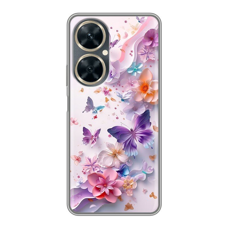 Чехол для Huawei Nova 11i с принтом Красивые бабочки (Хуавей Нова 11i) — фото 1