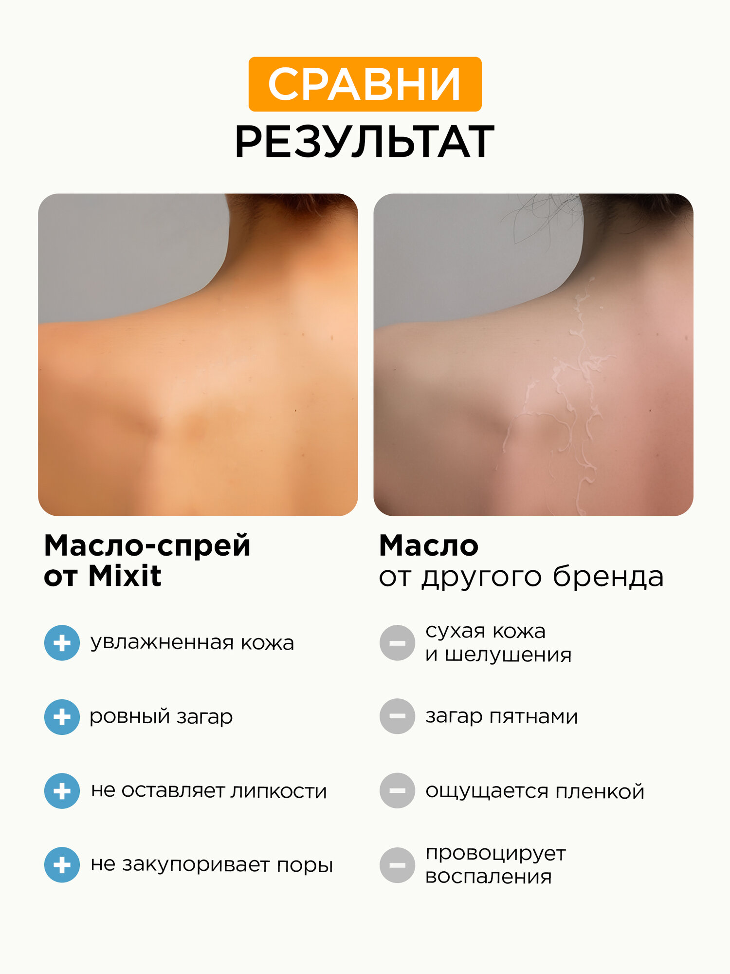 MIXIT BACK TO SUN Солнцезащитное масло-спрей для лица и тела, для интенсивного загара, с маслами кокоса и миндаля SPF 5 — фото 1