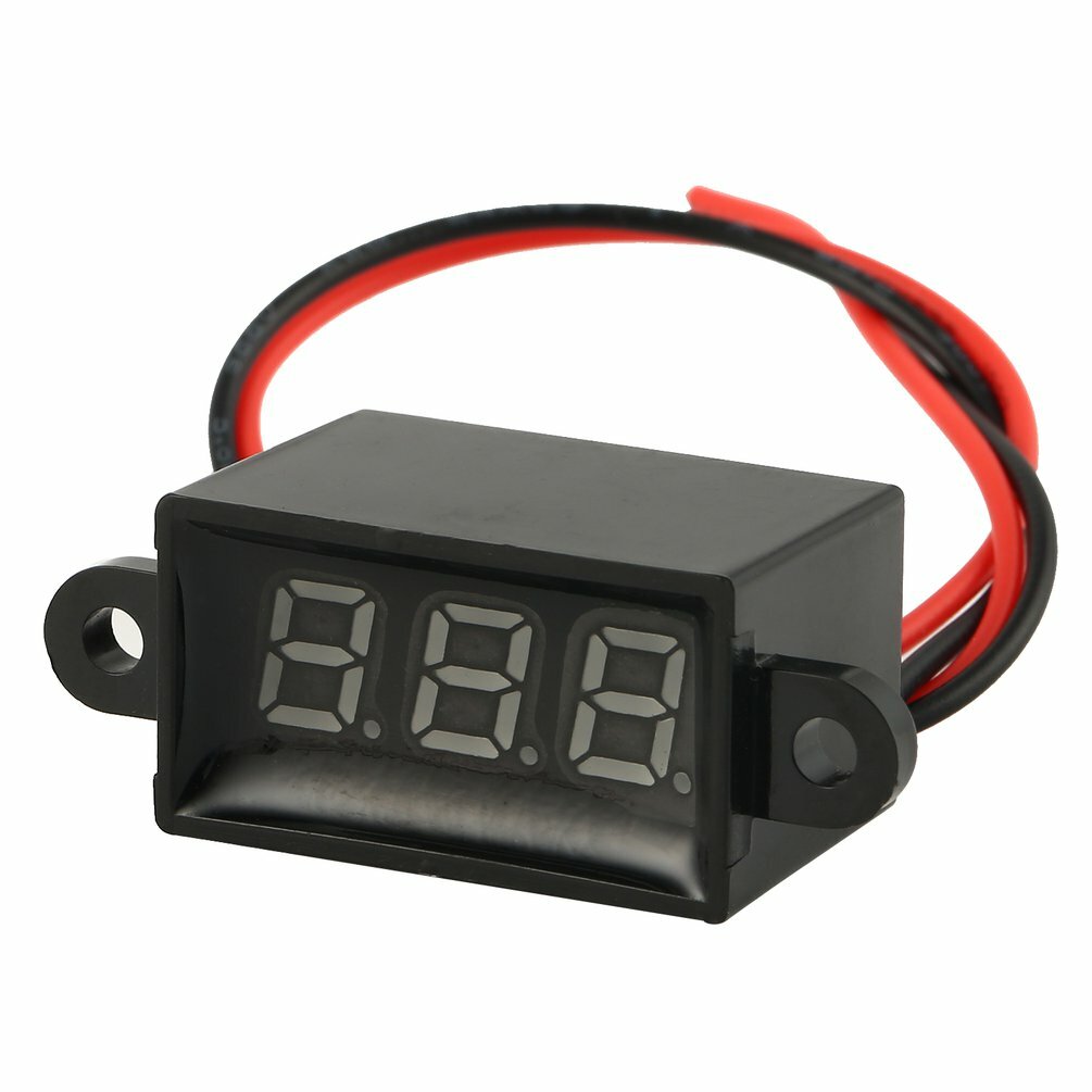 3V-30V светодиодный цифровой дисплей панель вольтметр измеритель напряжения вольтметр тестер красный - черный