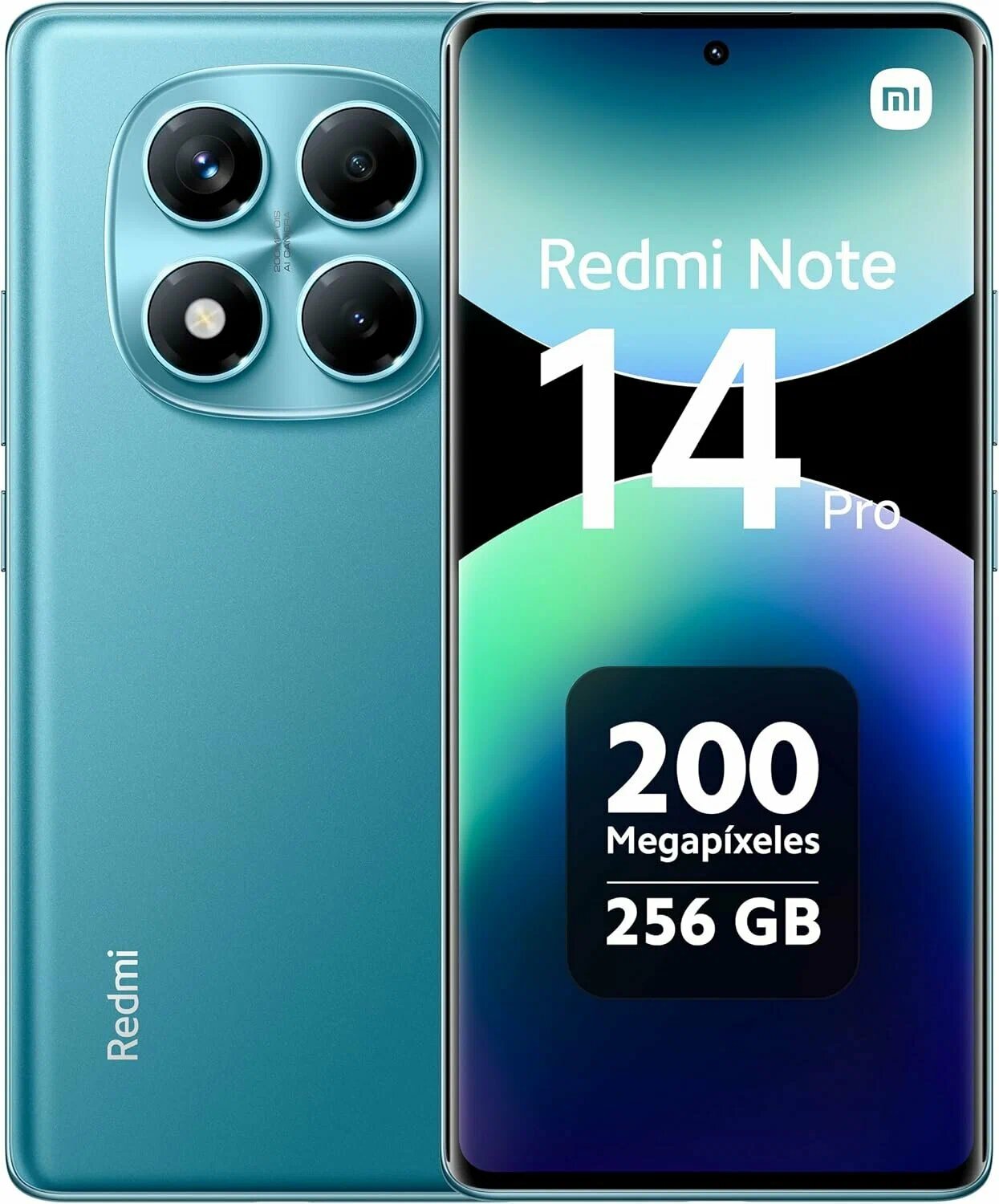 Смартфон Xiaomi Redmi Note 14 Pro, 200MP, NFC, 120Гц, Ocean Blue, 8/256 ГБ