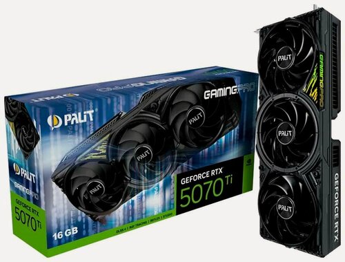 Изображение товара Видеокарта Palit GeForce RTX 5070 Ti GAMINGPRO 16GB (NE7507T019T2-GB2031Y)