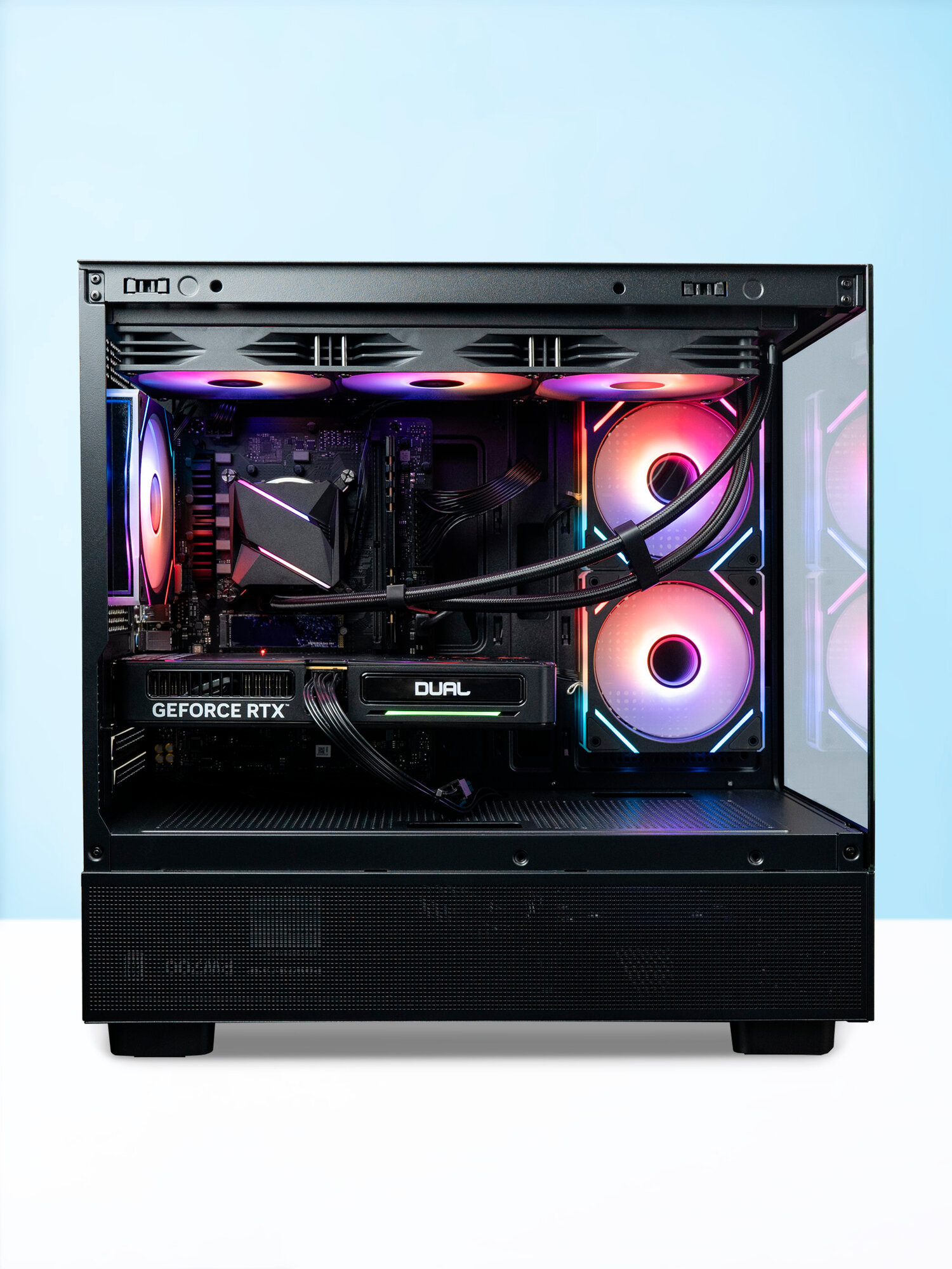 Игровой компьютер Robotcomp M-16 2.0 V2 Aqua Intel Core i5-14400F 2.5-4.7 GHz - 10 Core / 32GB DDR5 / 960GB SSD PCI-E / GeForce RTX 5060 Ti — фото 1