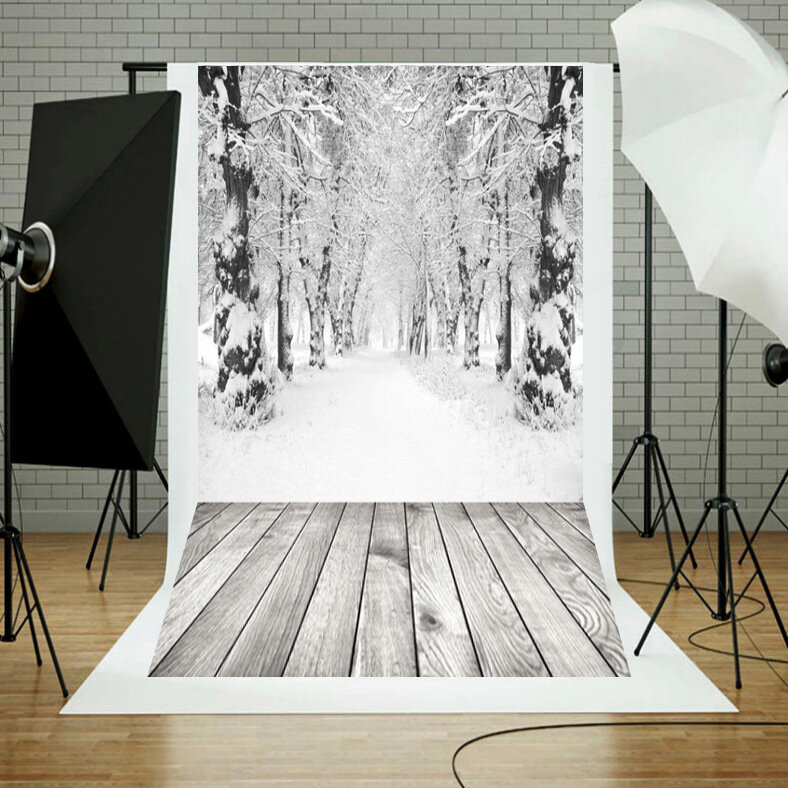 Фон для фотосъемки BG-0088 для свадебной фотосессии 3D снежный