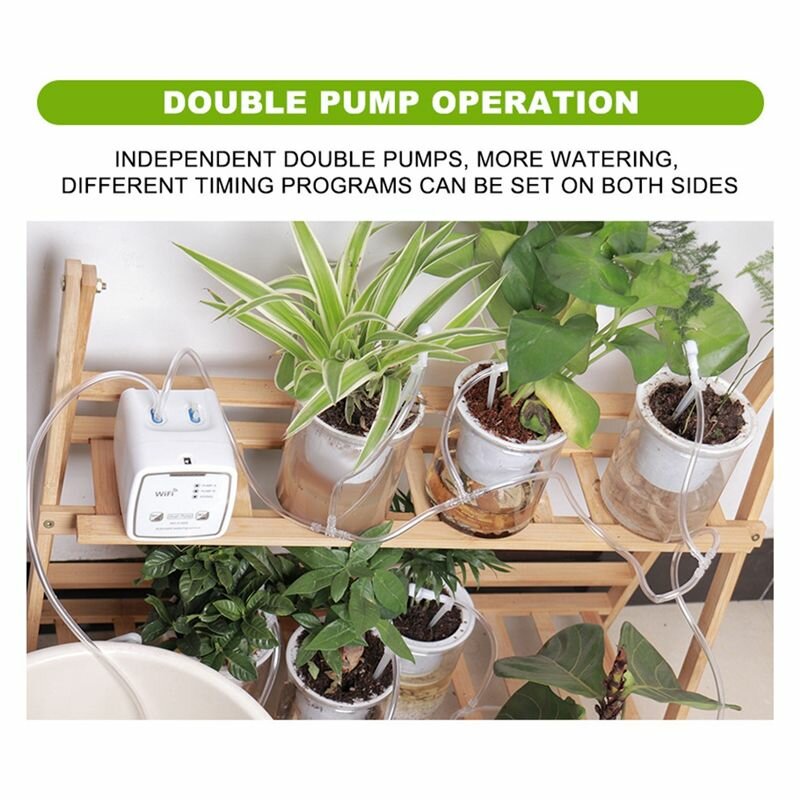 WIFI Smart Watering Devi Double Pump Управление через приложение, совместимое с растениями (15)