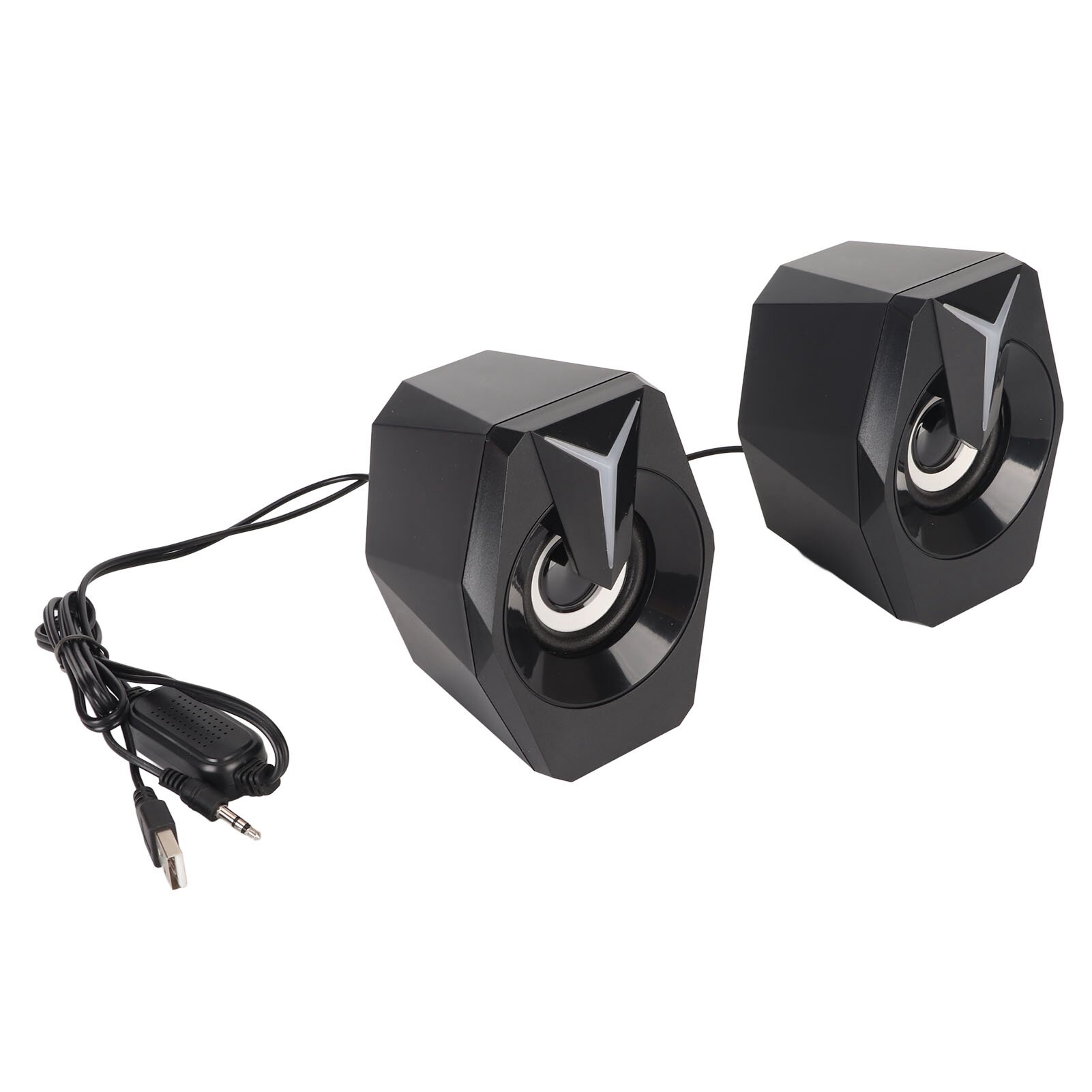 Проводная колонка USB с RGB подсветкой, регулировка громкости, 9-12V, для настольных ПК и ноутбуков