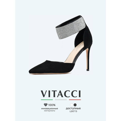 фото Туфли vitacci, размер 39, черный