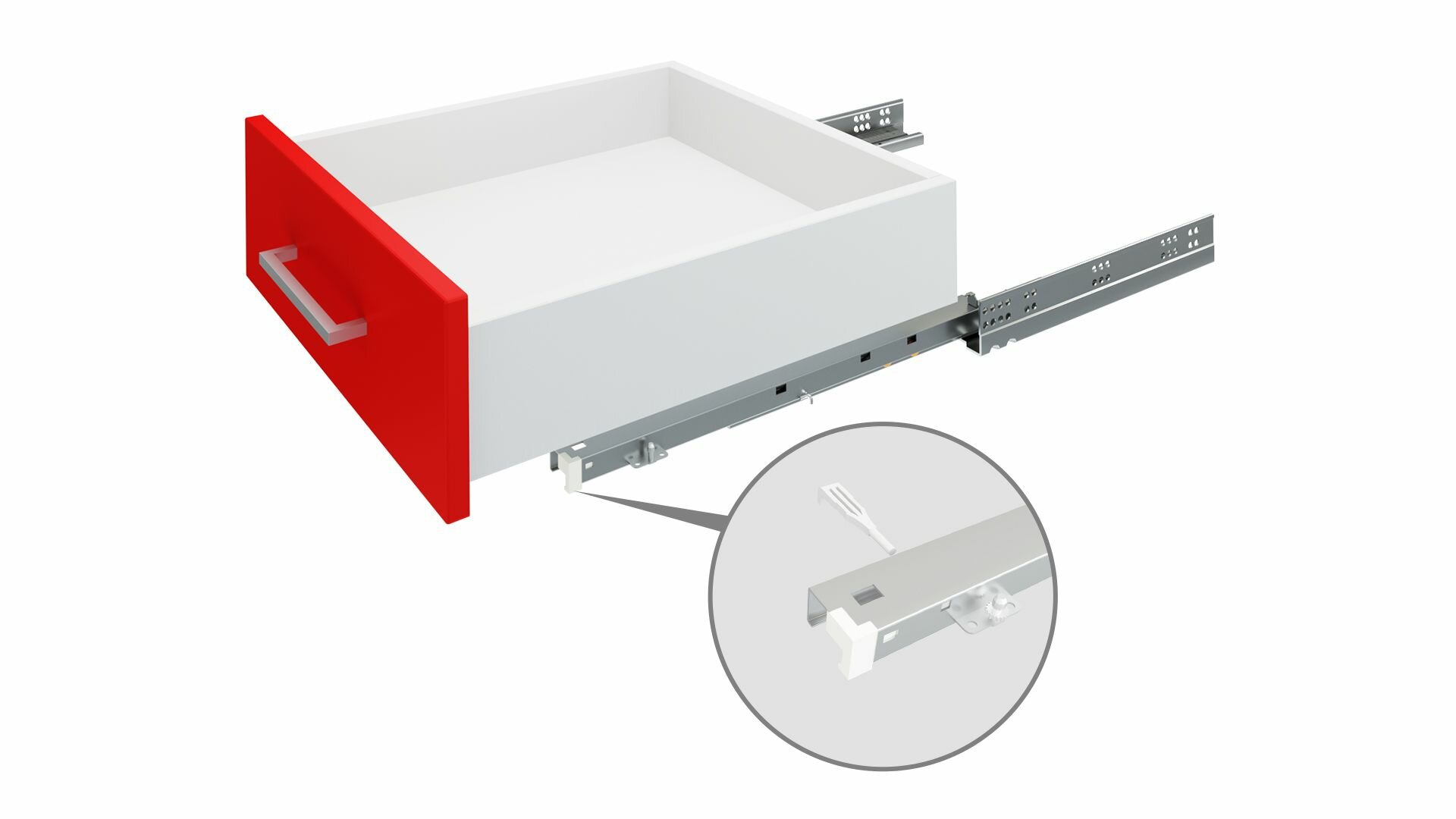 Направляющие скрытого монтажа B-Slide DB8883Zn/500 цинк