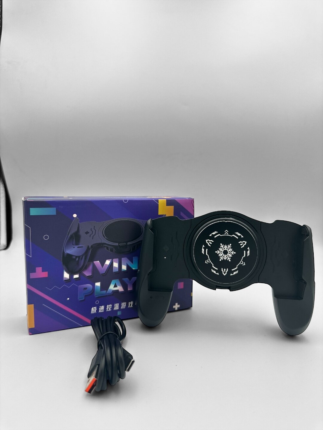 Охлаждающий RGB кулер для телефона во время игры PUBG, с цифровым дисплеем 2 режима