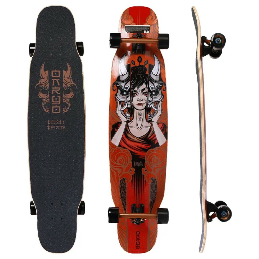 Лонгборд Tech Team "Onryo" 42х10 Double Kicktail Abec 9 - Bronze