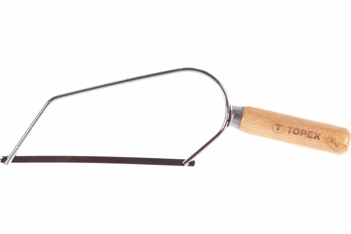 Ножовка по металлу 150 мм деревянная рукоятка TOPEX 10A115