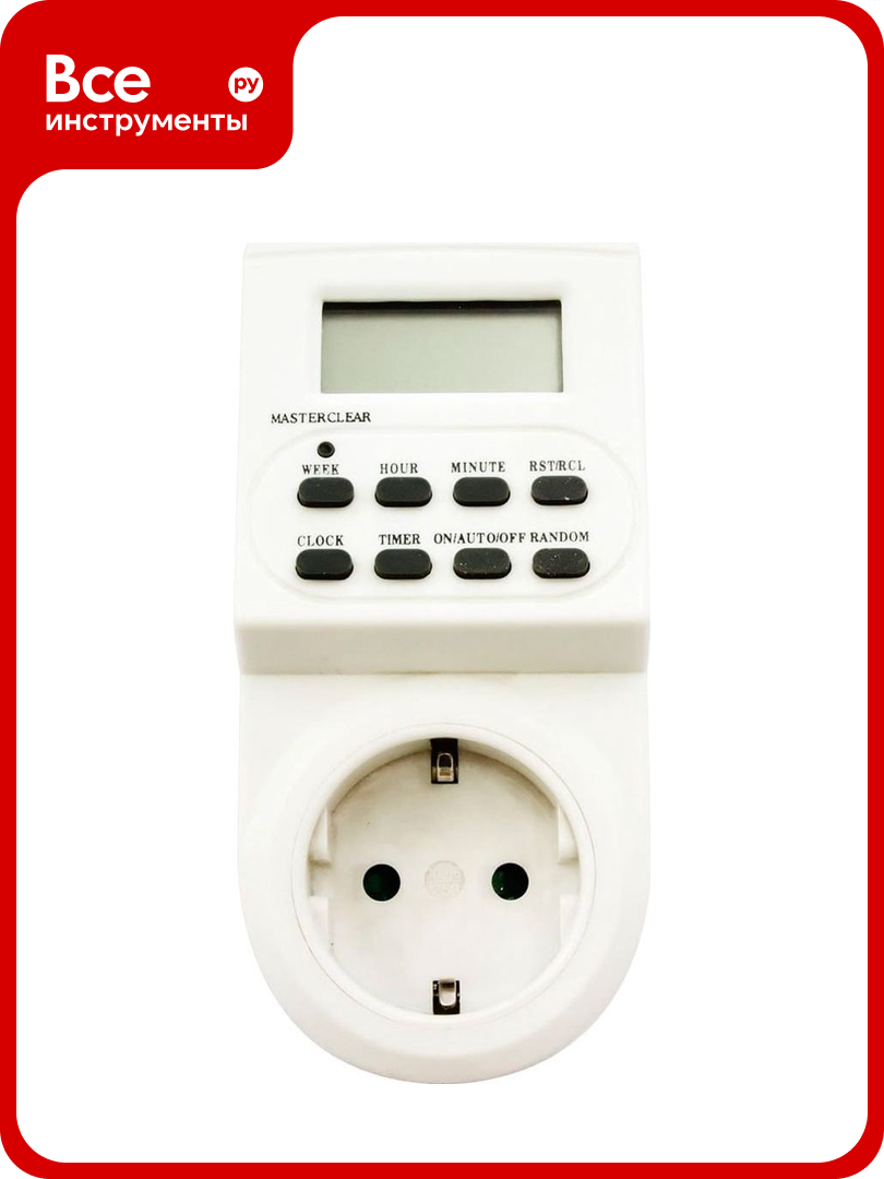 Розетка с таймером недельная электронная мощность 3500W/16A FERON TM22/61925 23205