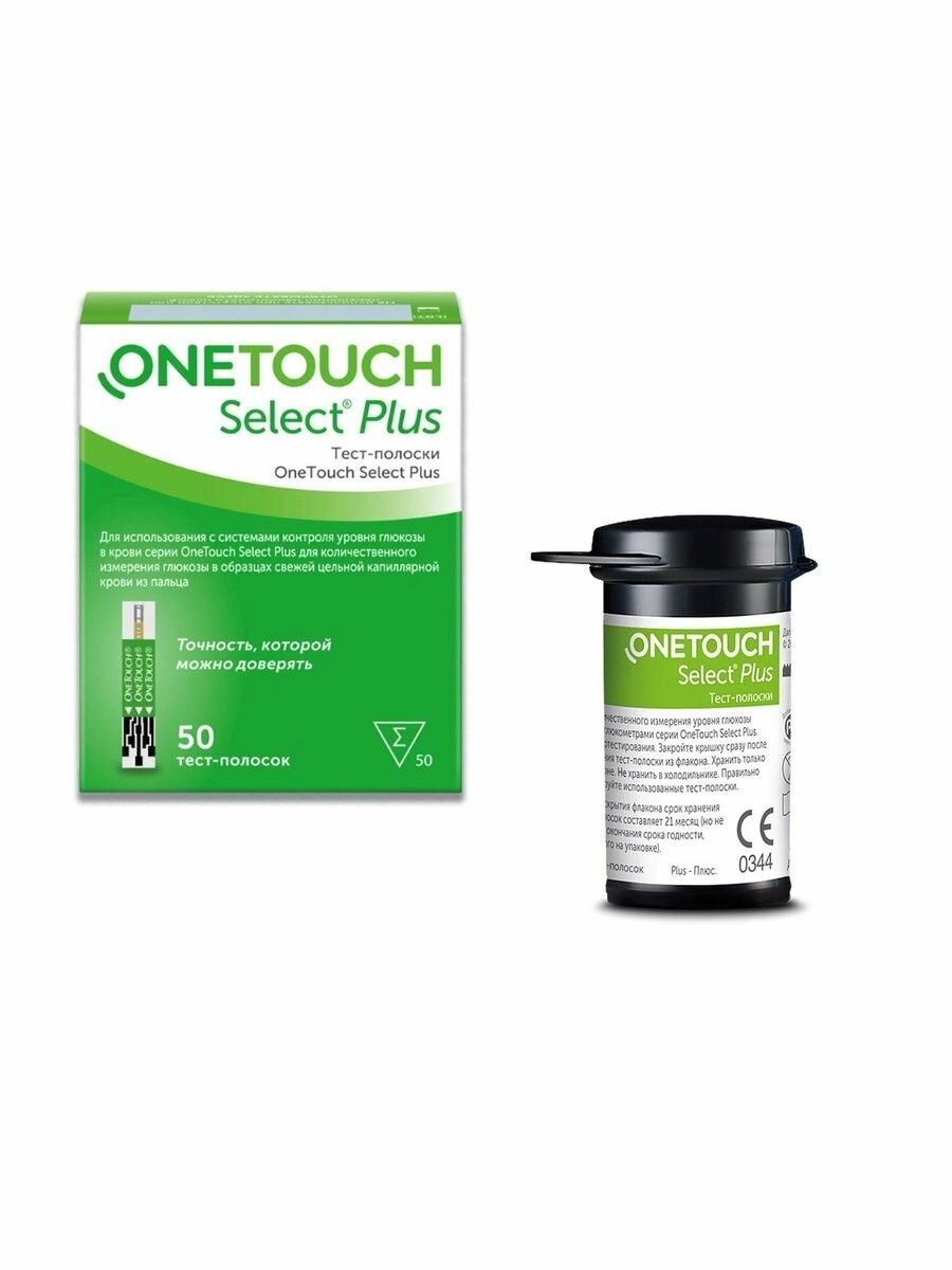 Картинки Тест-полоски "One Touch Select Plus" №50 срок 30.10.2026