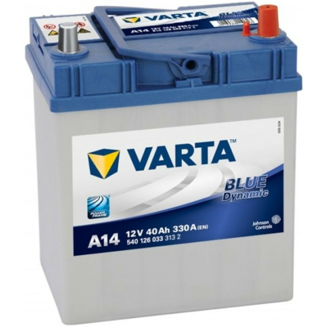 Аккумулятор Varta A14 Blue Dynamic 540 126 033, 187x127x227, обратная полярность, 40 Ач