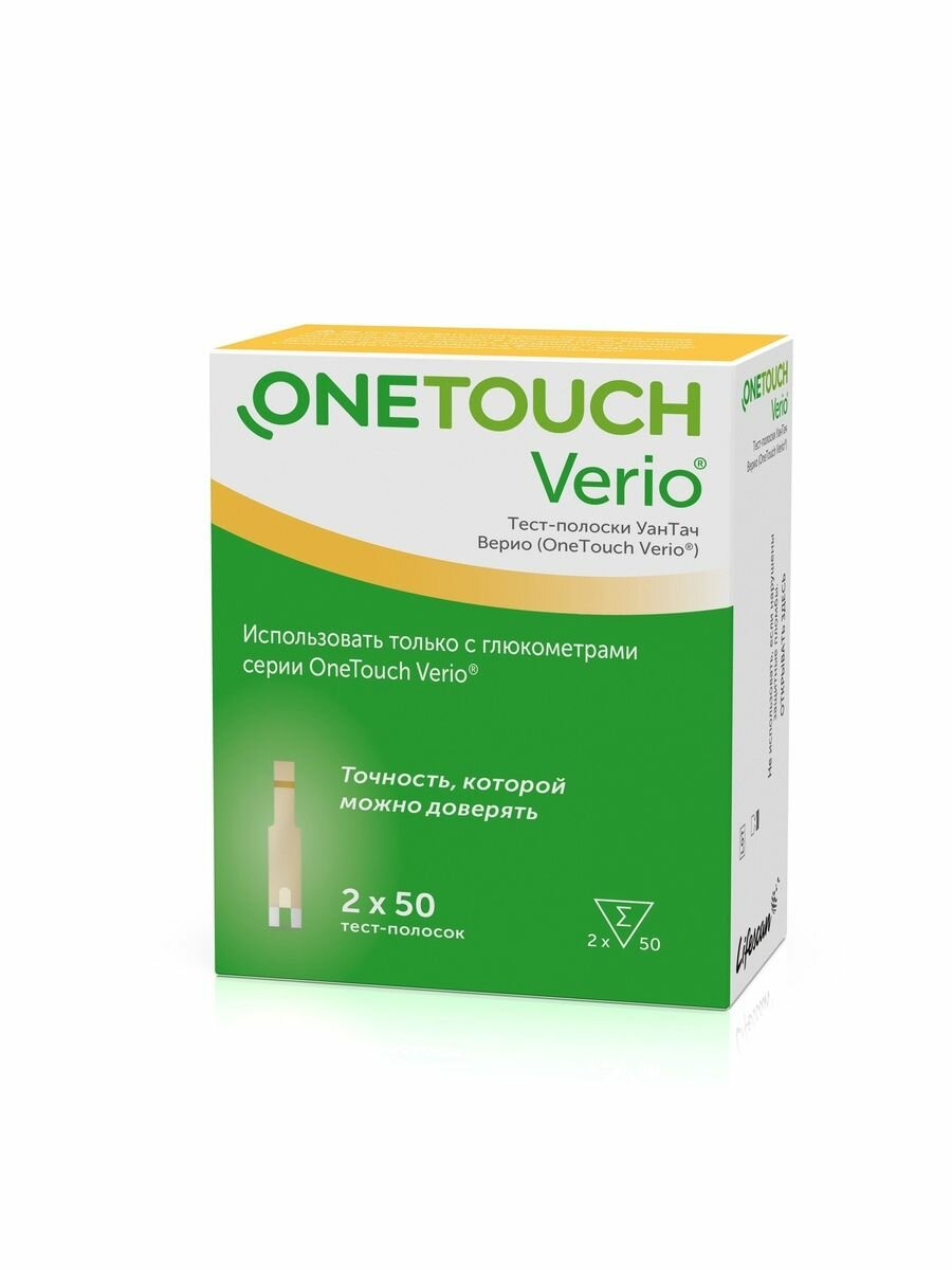 Тест-полоски OneTouch Verio №100 — фото 1