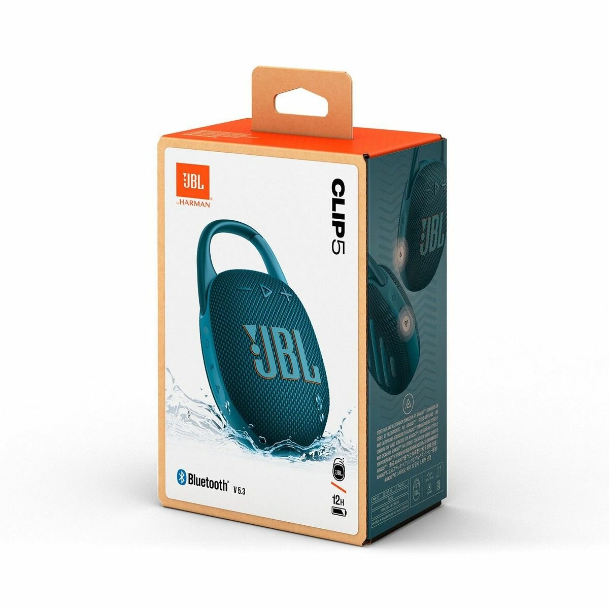 Беспроводная колонка JBL Clip 5, 12ч работы, IP67, оригинальная