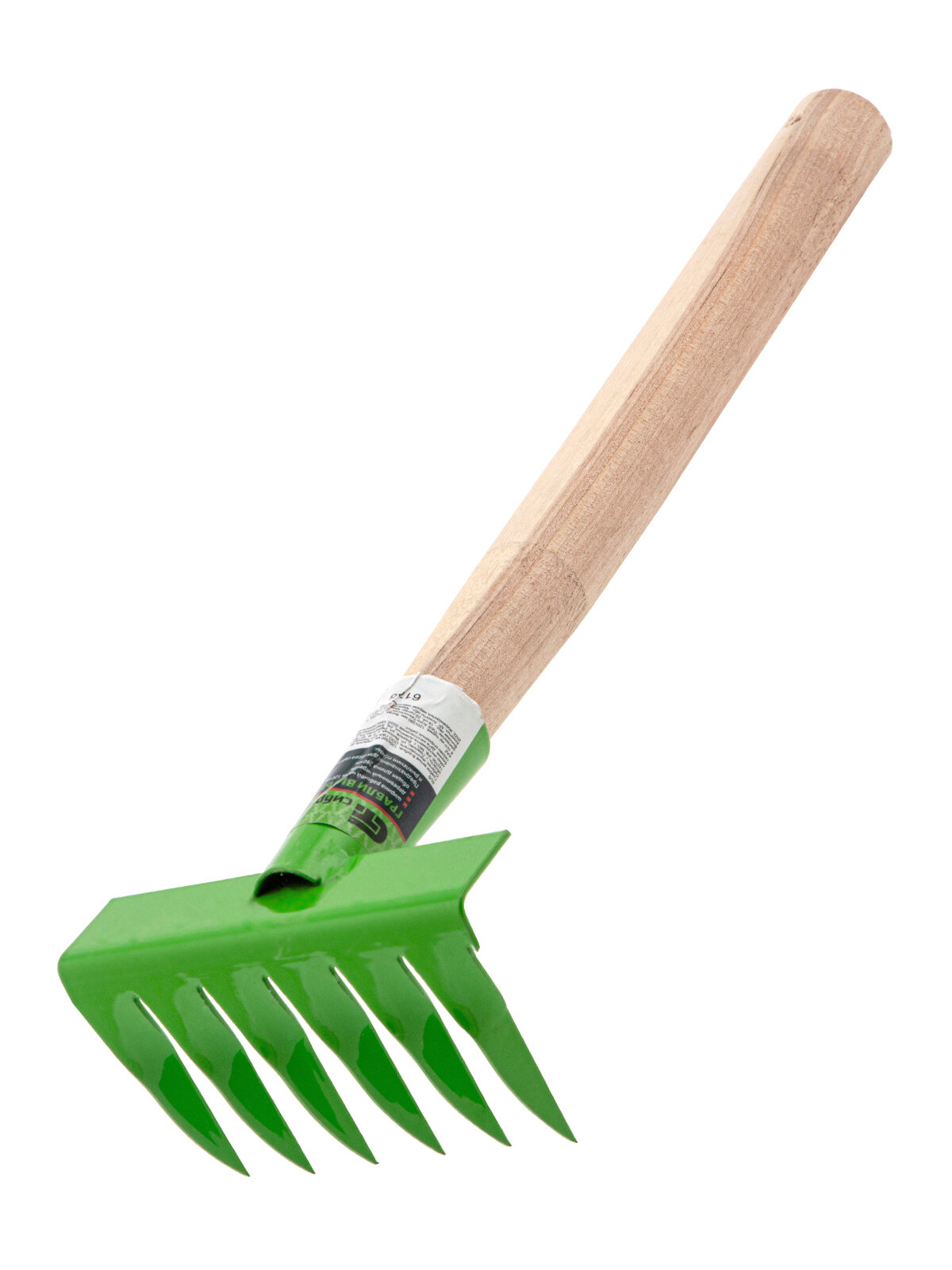 Грабли витые 6-зубые Сибртех 120х390 мм стальные деревянная рукоятка 61758