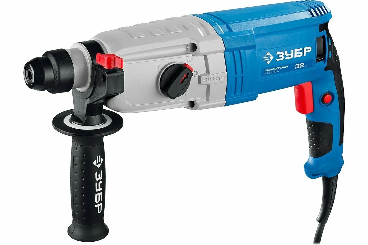 Перфоратор ЗУБР "Профессионал" ЗП-32-1100, 1100Вт, SDS-plus, сумка