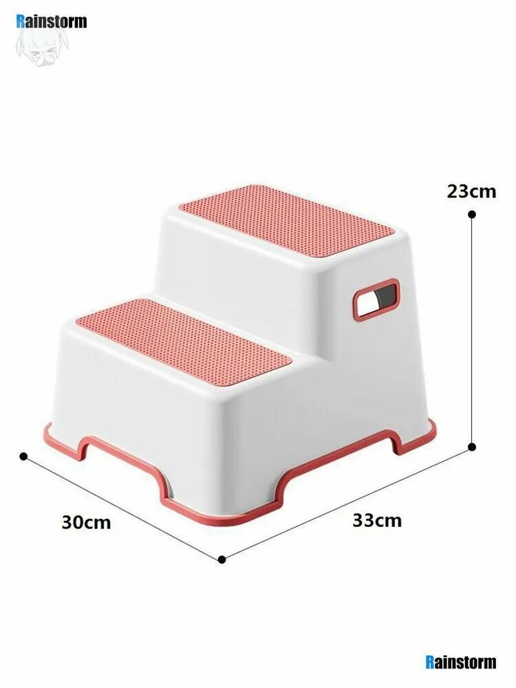 Лестница для животных Rainstorm S14N, нескользящая, серая, 33х30х23 см — фото 1