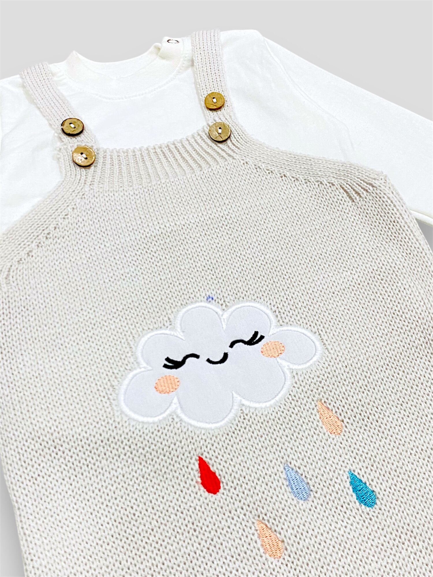 Комбинезон Gunesh Line Textile линейка, открытая стопа, размер 68, серебряный — фото 1