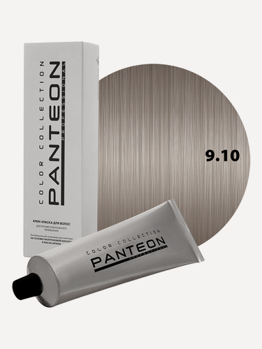 Изображение товара Стойкая крем краска для волос Пантеон Panteon 100 мл - PANTEON 9.10 Светлый блондин экстра пепельный