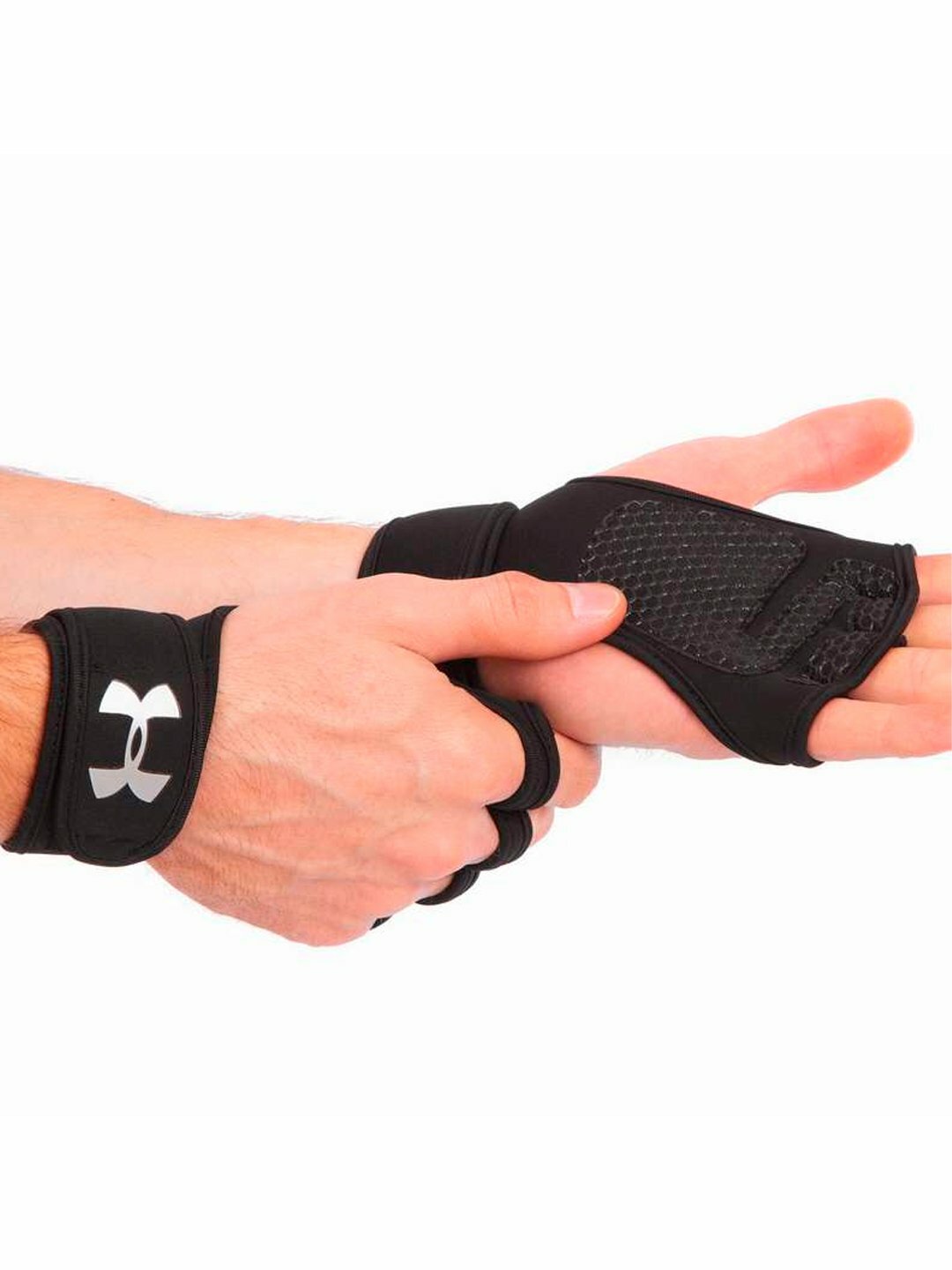 Перчатки спортивные без пальцев, для велосипеда, для тренировок — фото 1