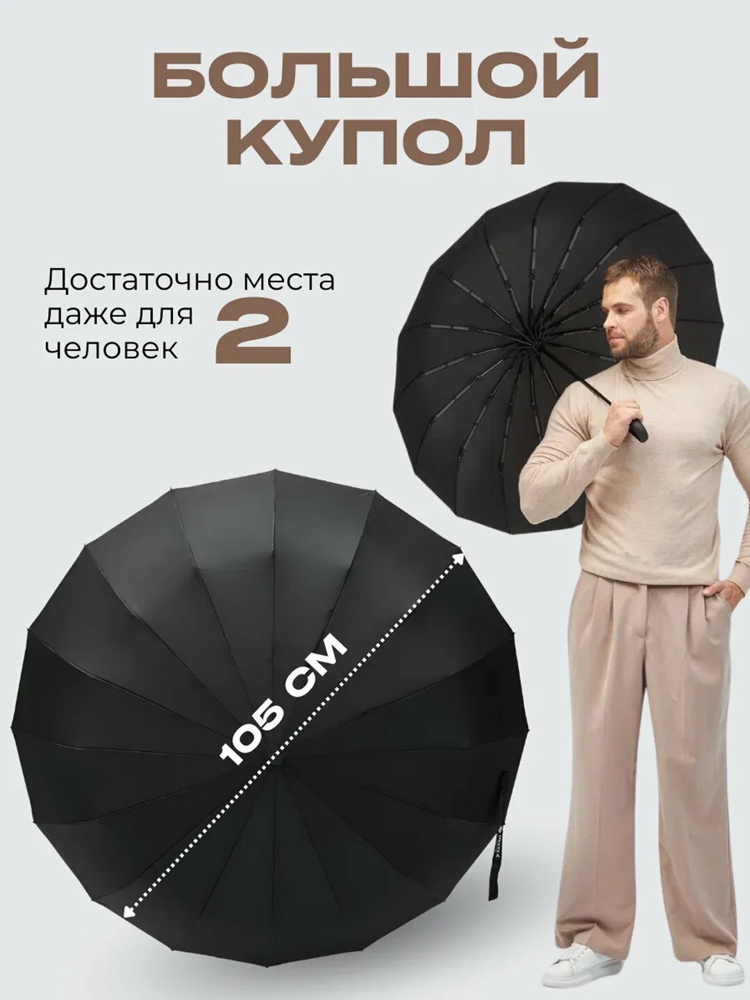 Смарт-зонт , dark green