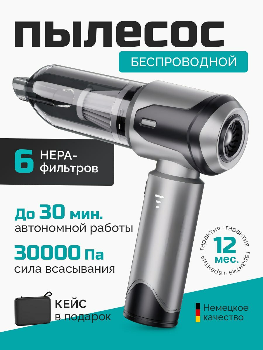 Автомобильный пылесос беспроводной 3 в 1. Мини-пылесос для дома, пылесос для автомобиля, мебели, компьютера, аккумуляторный, ручной
