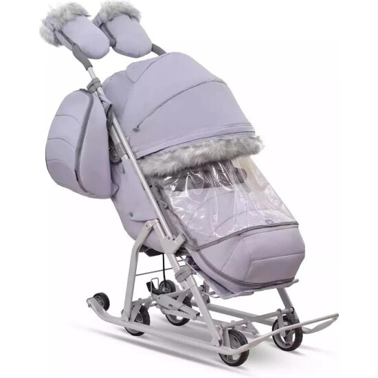 Санки-коляска Nika Ника Детям 7-5SК серый