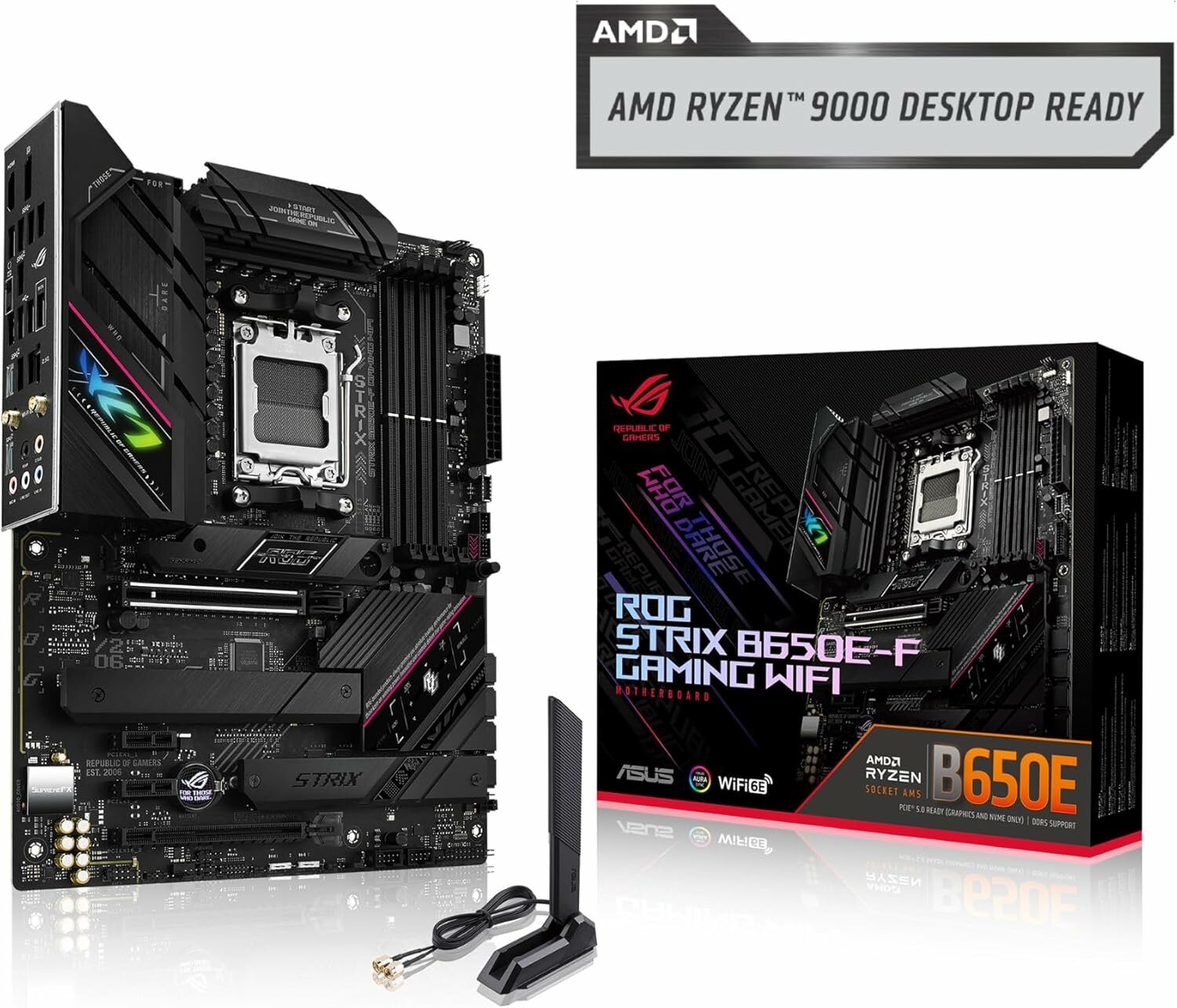 Материнская плата ASUS ROG Strix B650E-F Gaming WiFi Ryzen серий 7000, 8000 9000