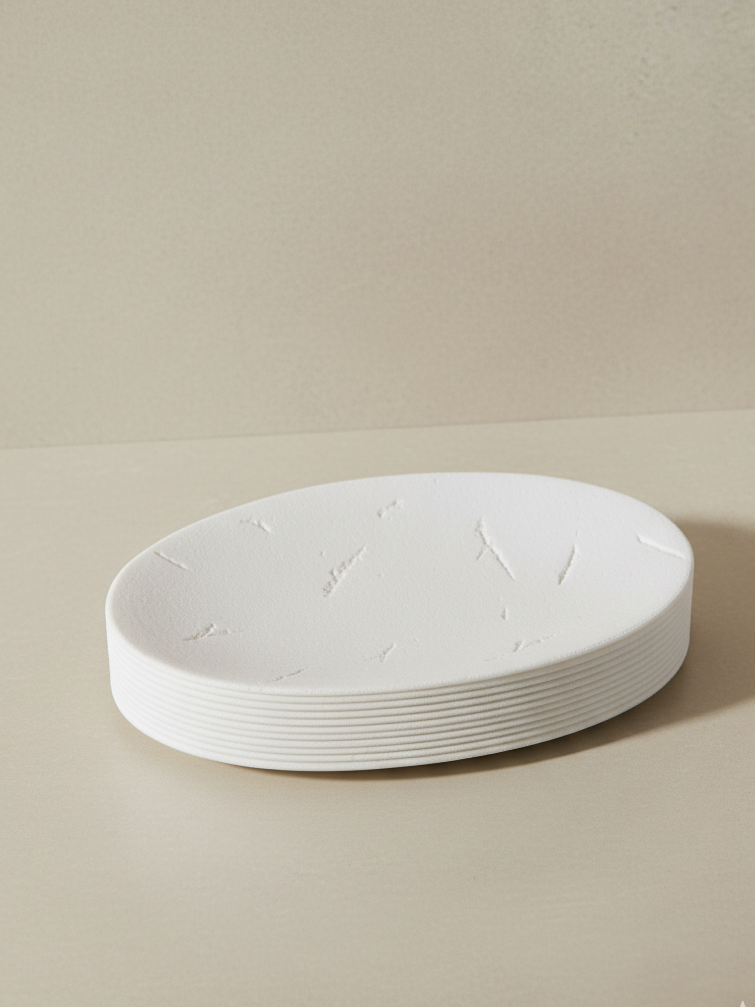 Мыльница для ванной PERFECTO LINEA Whitestone белая (35-105034) — фото 1