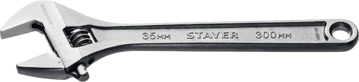 STAYER MAXFORCE, 300/35 мм, разводной ключ (2725-30)