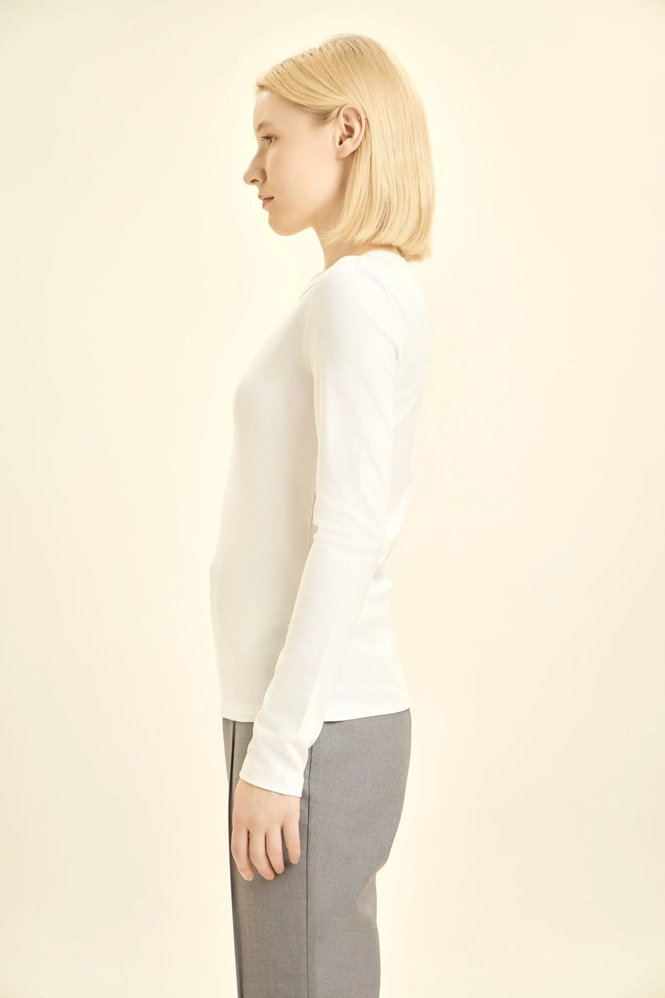 Лонгслив Selfie, размер S, , белый — фото 1