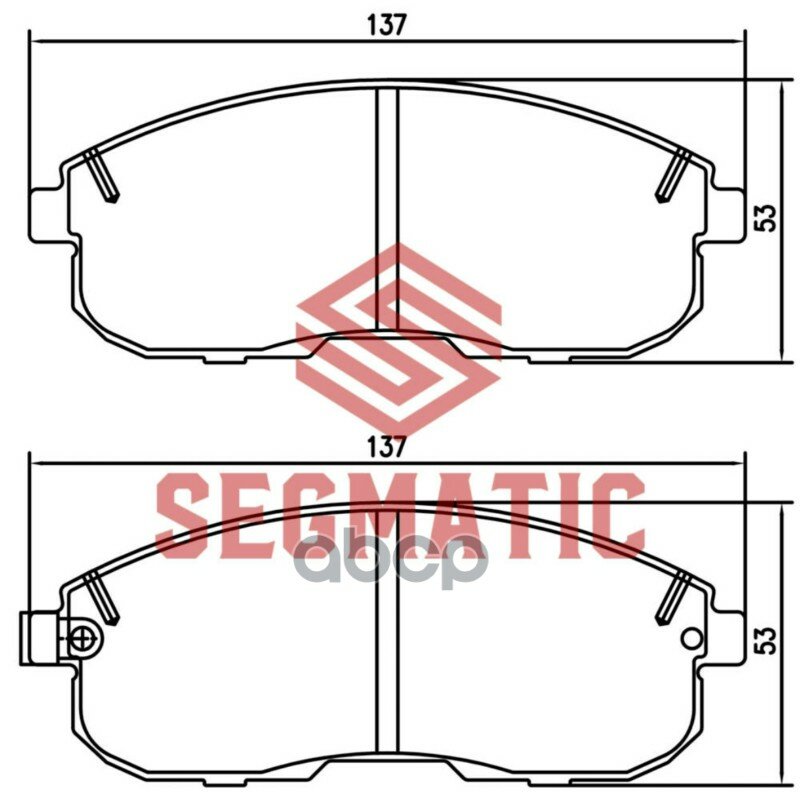 Колодка торм диск пер Nissan Teana 08-/ Skyline 02-06 (=SGBP2565) SEGMATIC арт. SGBP2645