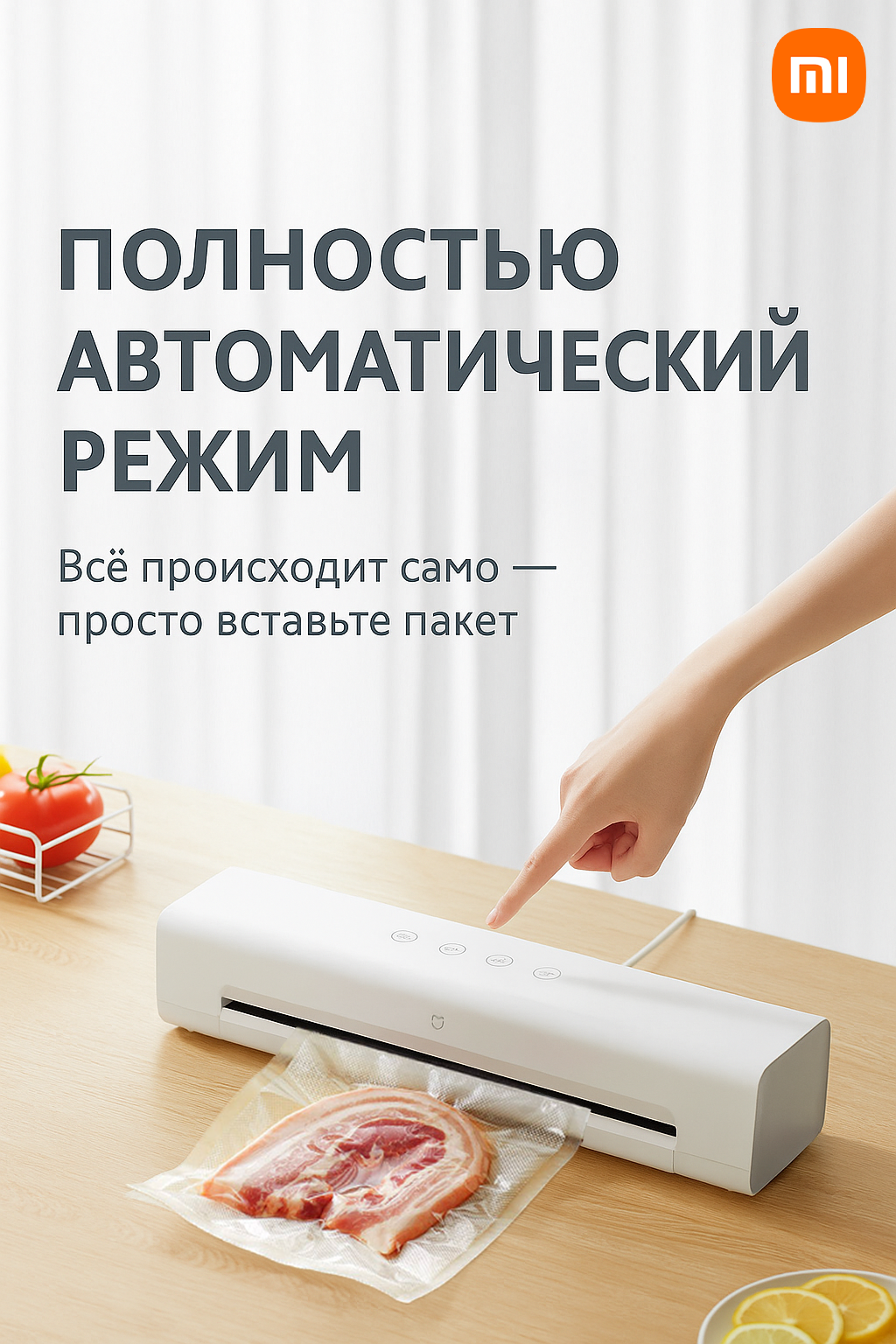 Картинки Автоматический вакуумный упаковщик Xiaomi Mijia Automatic Vacuum Sealer (MJFKJ06XM) CN
