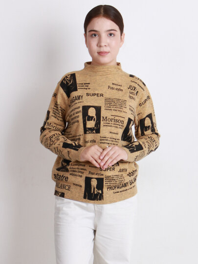 Свитер размер OneSize, , горчичный — фото 1