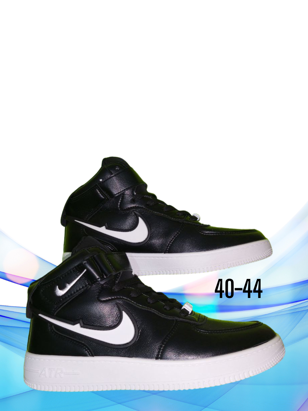 Кроссовки NIKE 1 Low, размер 39-40-41-42-43-, белый/черный 001 — фото 1