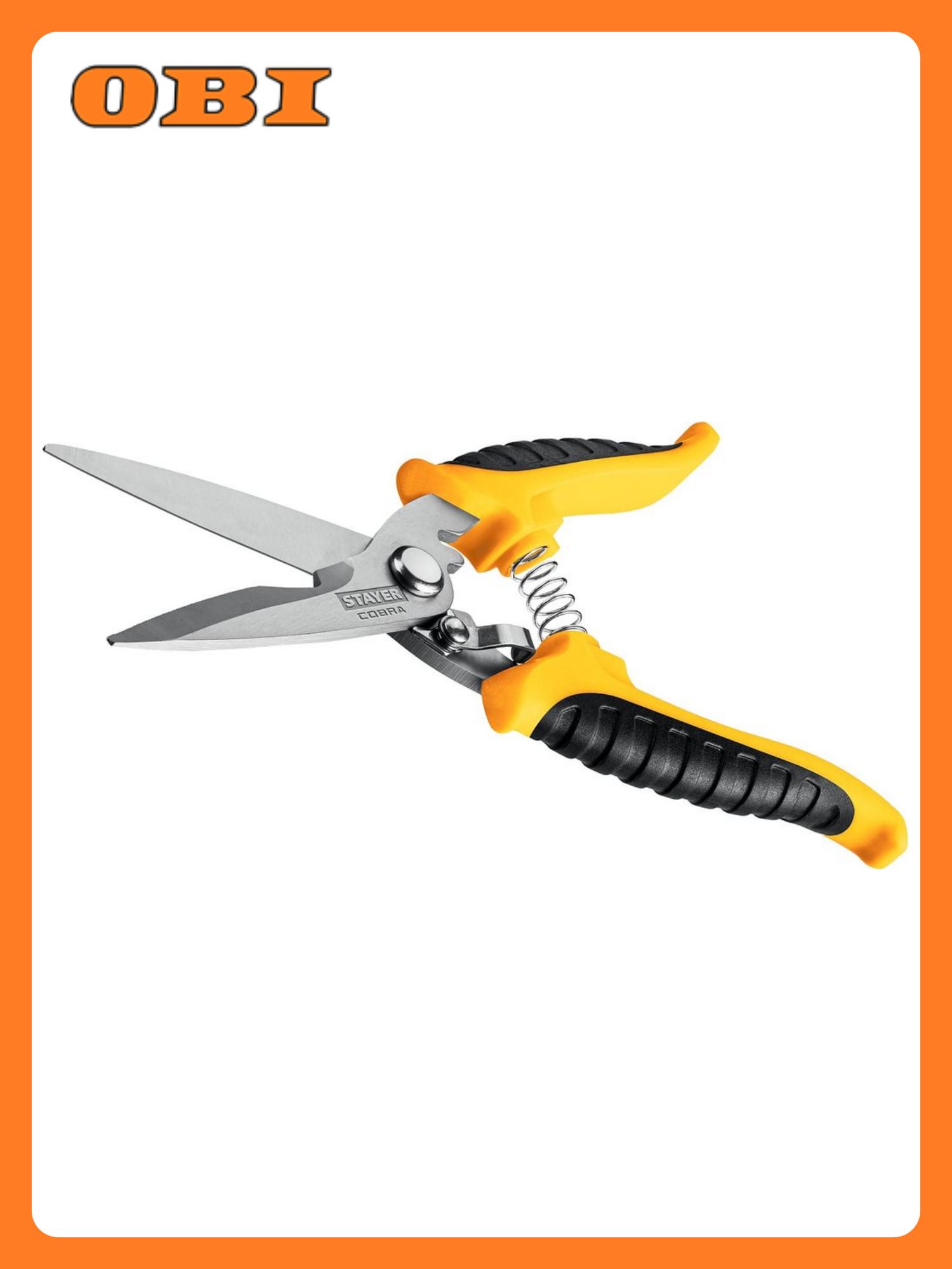 Ножницы STAYER универсальные прямые 200мм нержавеющая сталь оксидированные