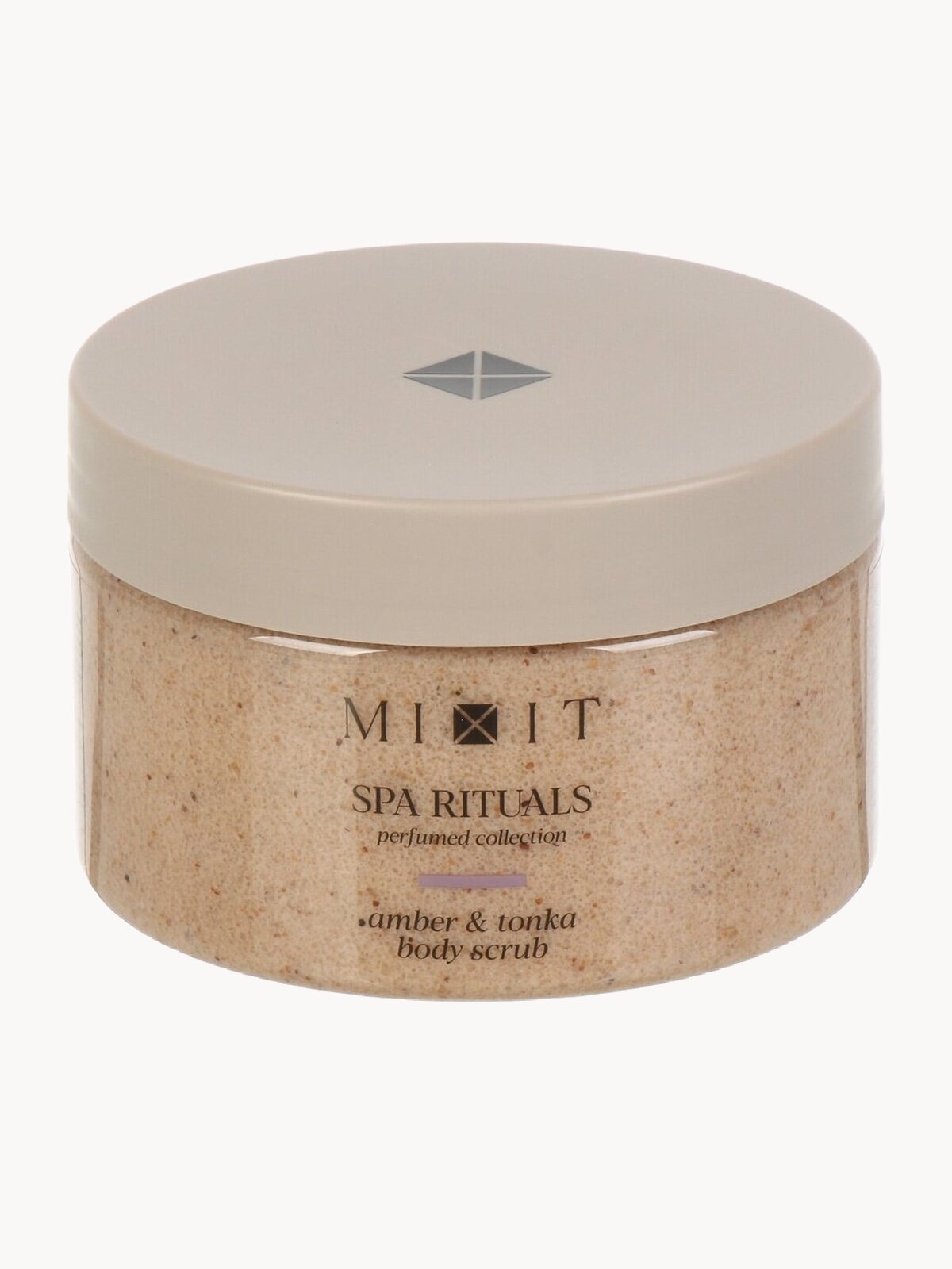 MIXIT SPA RITUALS скраб для тела от целлюлита, отеков и растяжек, с ароматом амбры и тонка