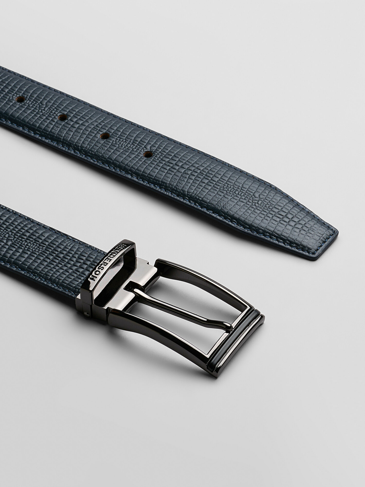 Ремень HENDERSON для мужчин, размер 125, синий — фото 1