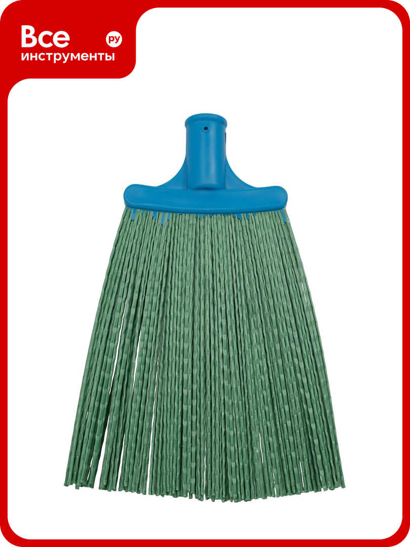 Синтетическая плоская веерная метла Gigant 260х260 мм малая без черенка GAV-40