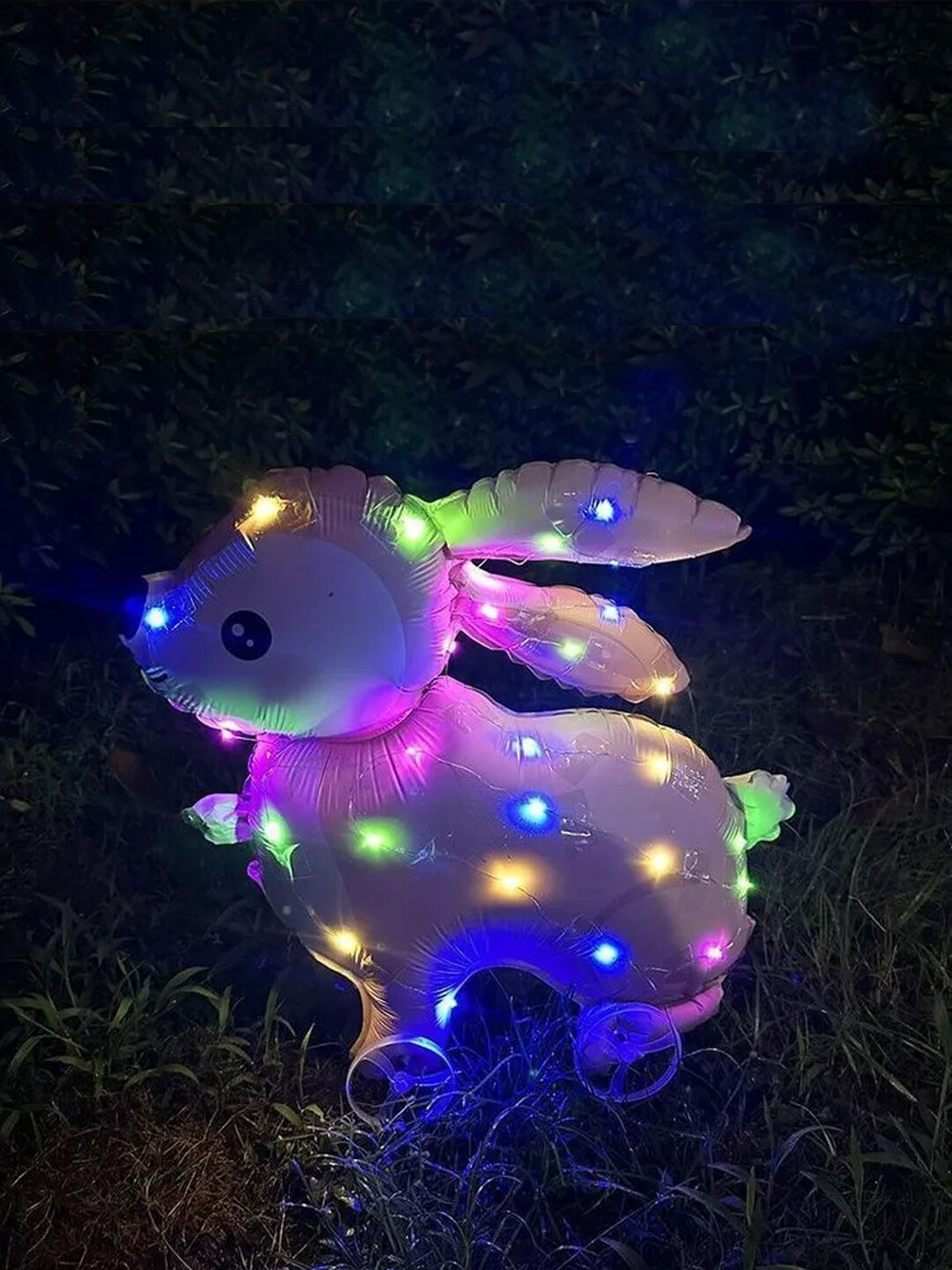 Светящийся мультяшный шар на колёсиках с LED-подсветкой, игрушка для детей 1шт