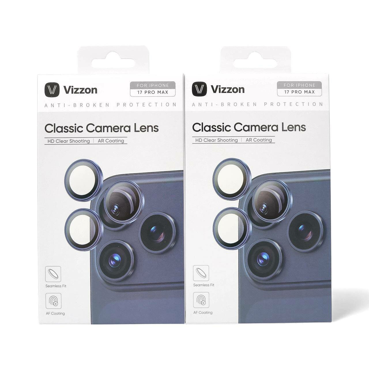 Защитное стекло для камеры Vizzon для iphone 17Pro/17ProMax Blue — фото 1