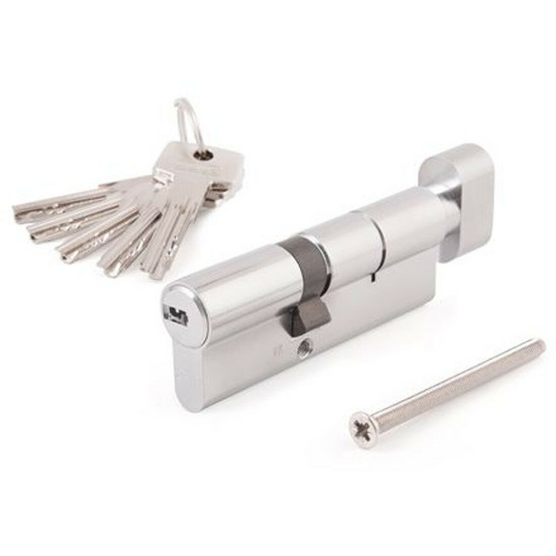 Цилиндр (Личинка замка) Abus KD6N 100мм(Z45/K55) никель ключ(Z)-вертушка(K)