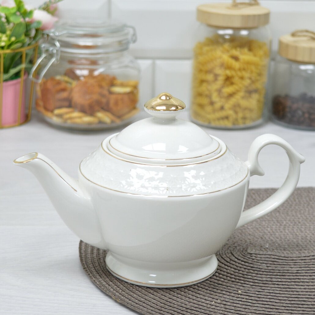 Чайник заварочный фарфоровый 085л 