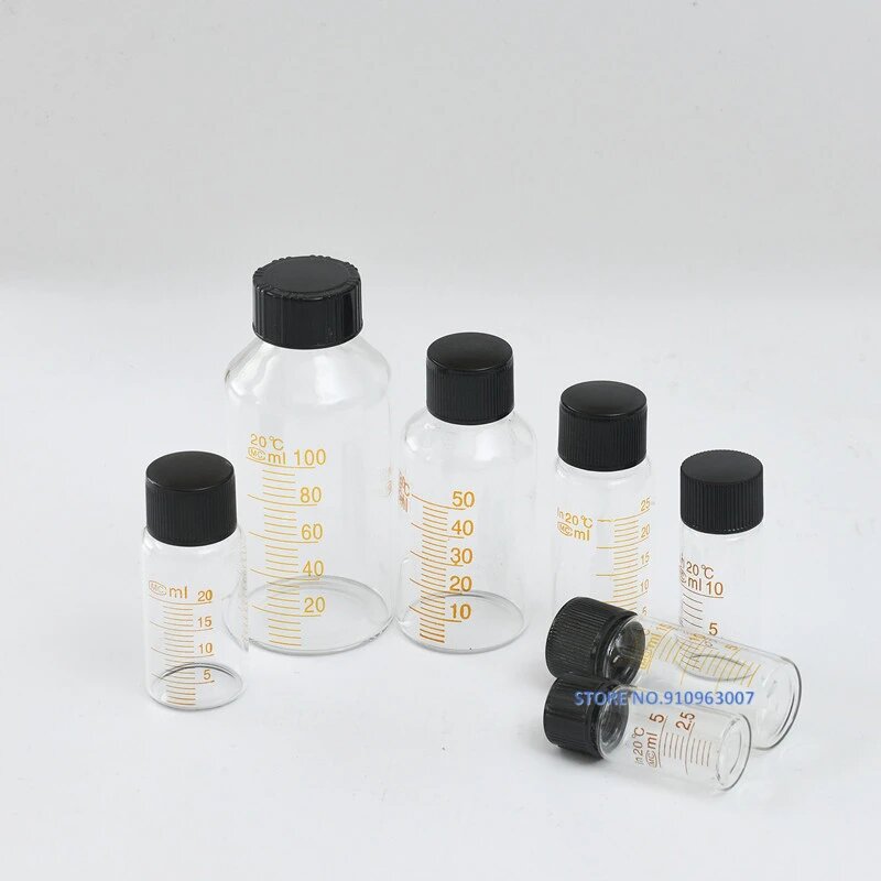 Градуированные бутылки из боросиликатного стекла 5-1000 мл, 20ml 10pcs