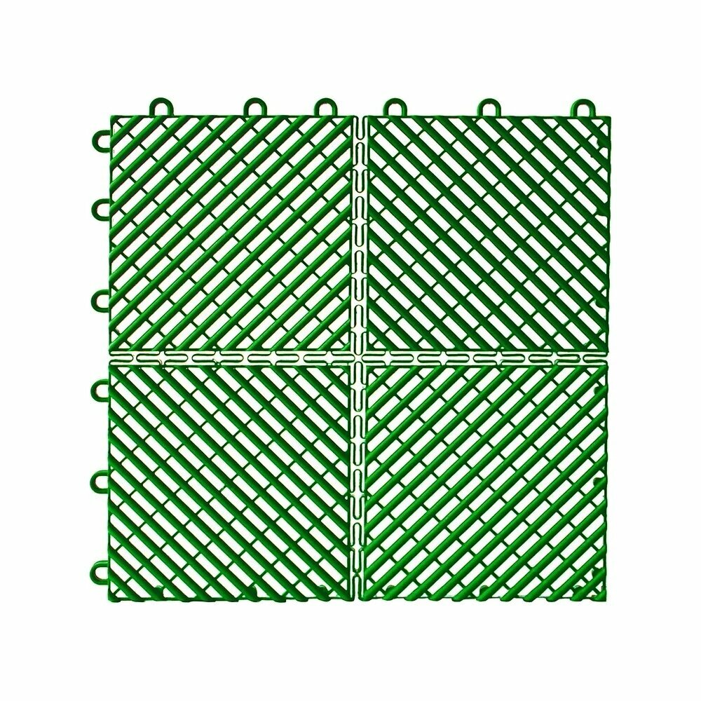 ПластФактор Садовые дорожки  покрытие для сада  дачи  террасы  бассейна  City  1 кв  м  зеленый 4627080346789