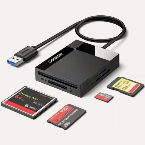 Изображение товара Картридер Ugreen CR125, USB 3.0, серый(30333)