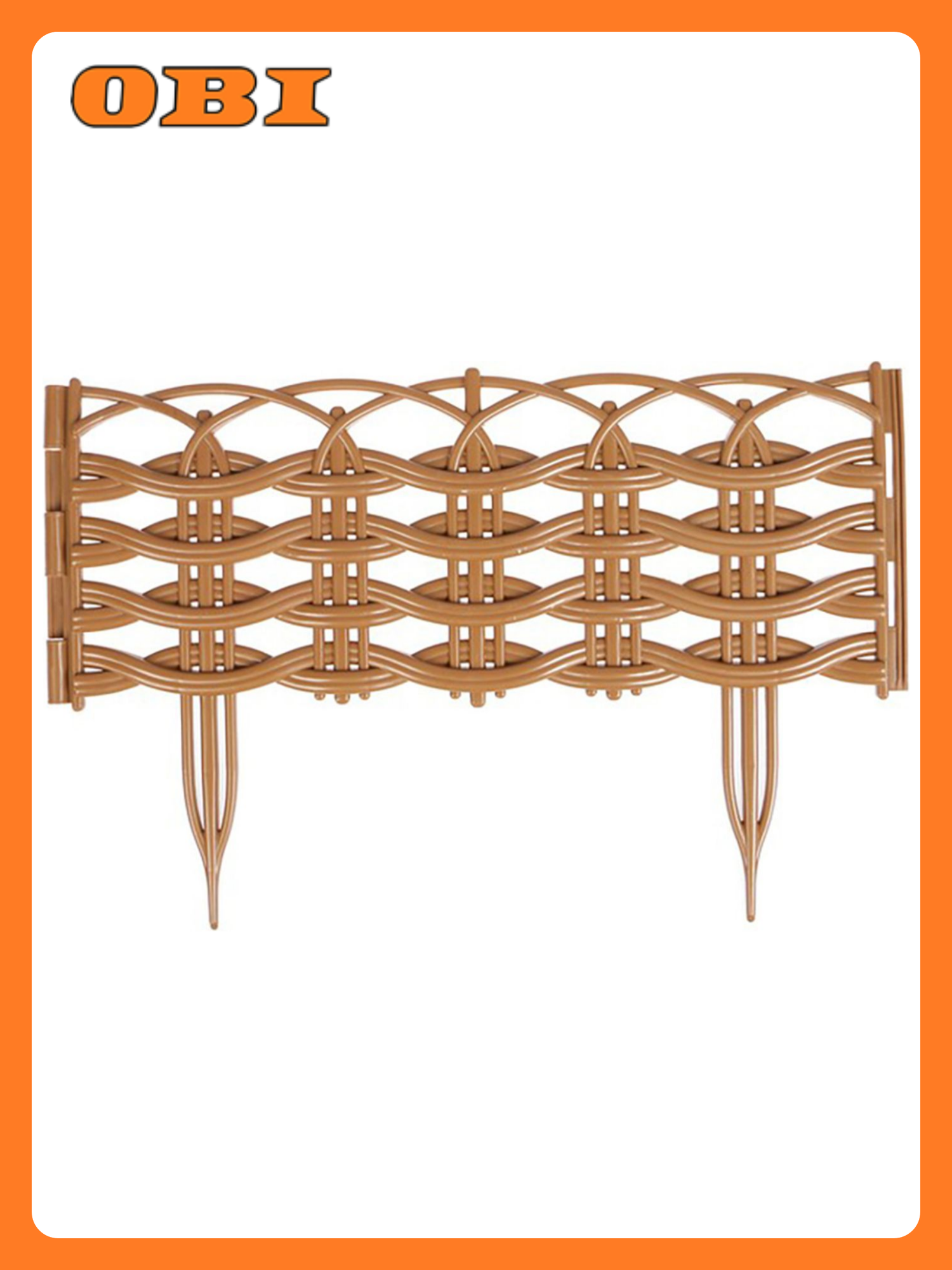 Ограждение садовое Дачная Мозаика Ивушка 15001 светло коричневый 312х0 5х25 см 